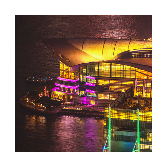 Poster: Hong Kong Convention Center at Night